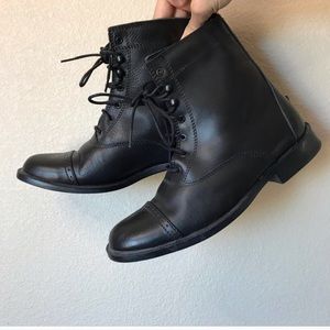 Tuff Rider Black Lace Up Paddock Boots